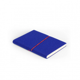 Address Book FILZDUETT felt blue/elastic red | 11 x 13,5 cm, 64 sheet