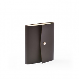 Address Book SCRIVO dark brown | 11 x 13,5 cm, 64 sheet