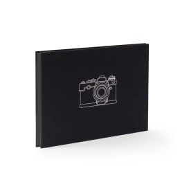 Post Bound Photo Album CAMERA black | 32 x 22,5 cm, 20 sheet black